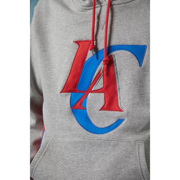 New Mitchell & Ness Los Angeles Clippers Premium Fleece Hoodie Sweatshirt $125 M - Picture 2 of 9